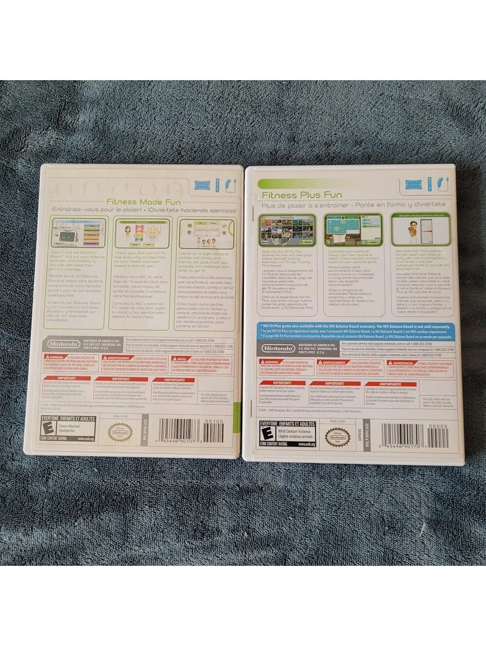 Wii Fit & Wii Fit Plus Nintendo Wii Game Lot of 2 CIB Complete W/ Manuals Tested